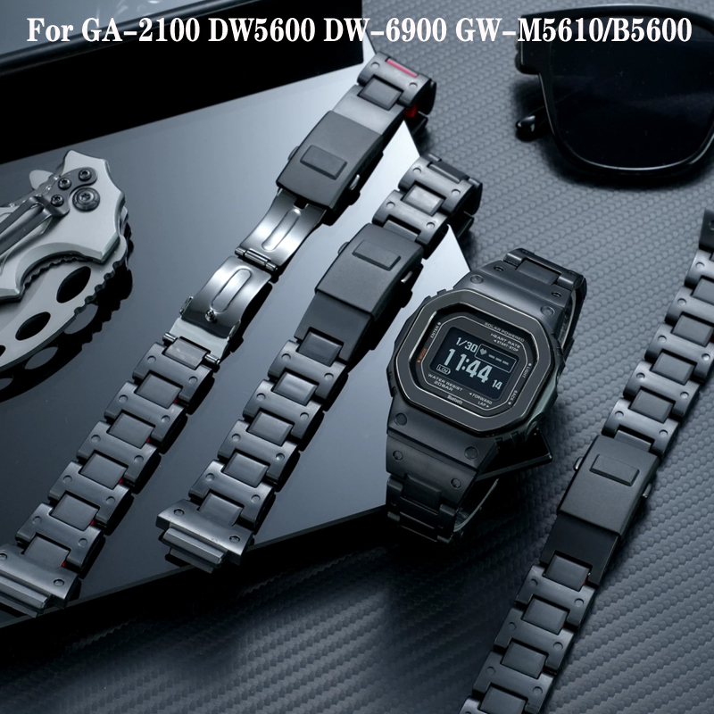 Casio Watch G-Shock Ga-2100 - Bracelet de montre en plastique noir