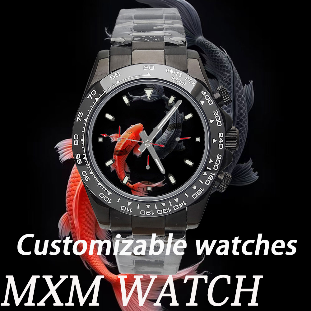 Stainless Bracelet Diver - Montre créative personnalisée VK63 39,3 mm