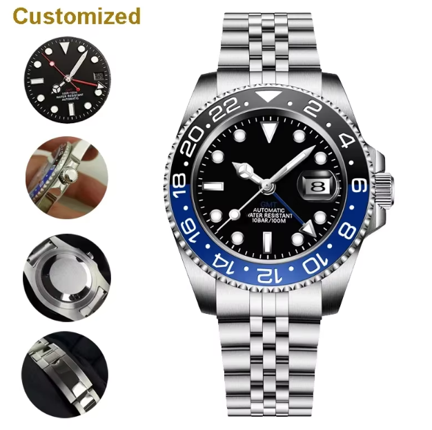 Cartier Watch Santos - Nouvelle montre GMT 40MM pour hommes,