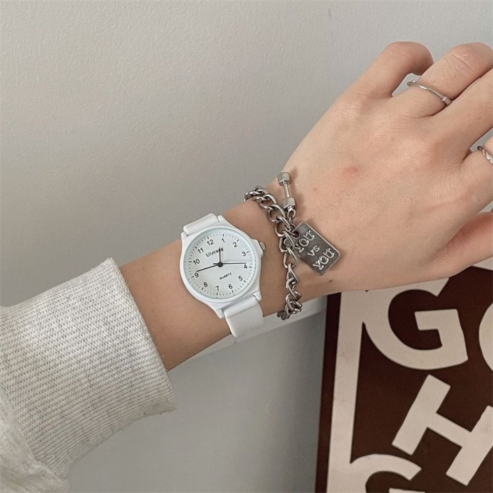 Canvas Strap Watch - Montre-bracelet à quartz décontractée multicolore avec