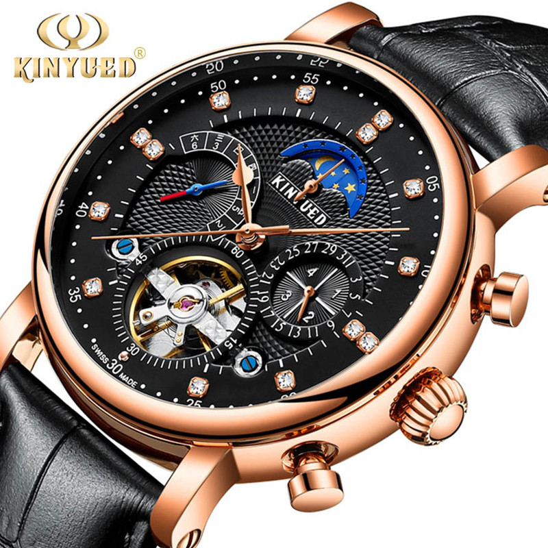 Rolex Watch Daytona - Marque de luxe KINYUED automatique mécanique