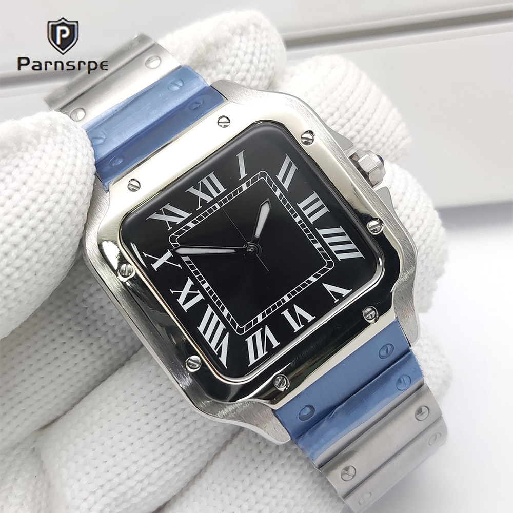 Cartier Watch Santos - Montres pour hommes, boîtier carré, nouvelle