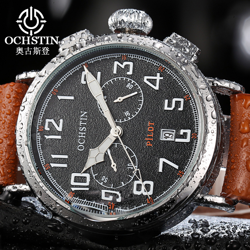 Leather Watch Band Men - OCHSTIN bracelet en cuir véritable homme
