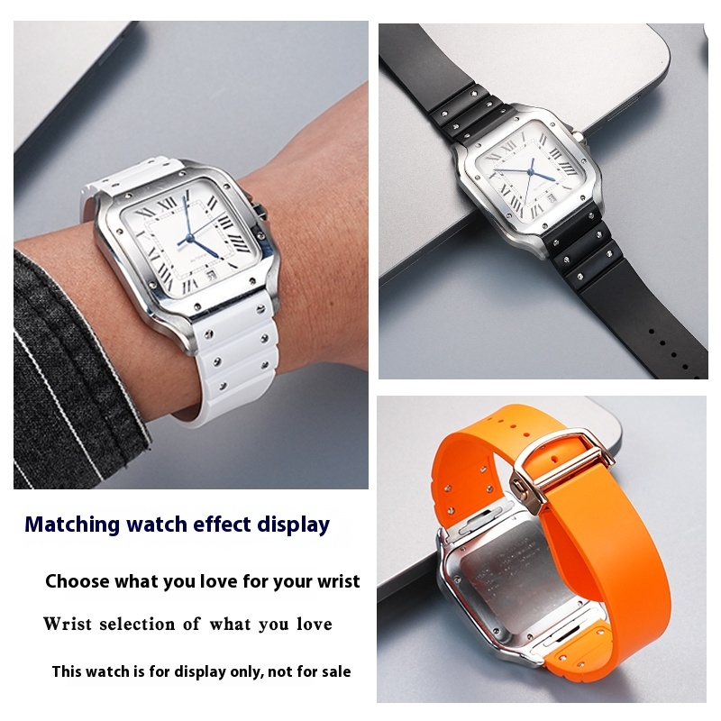 Bracelet de montre en caoutcho - Cartier Watch Santos avis et prix