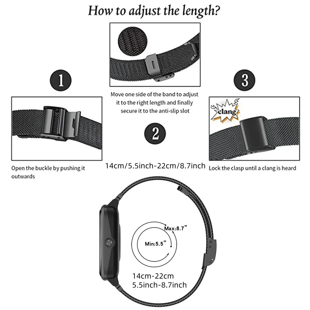 Bandes métalliques pour Honor  - Mesh Strap Metal avis et prix