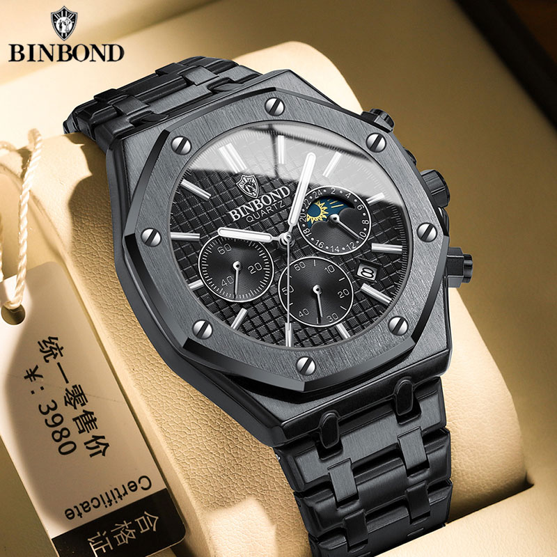 BINBOND qualité hommes montre  - Rolex Watch Daytona avis et prix