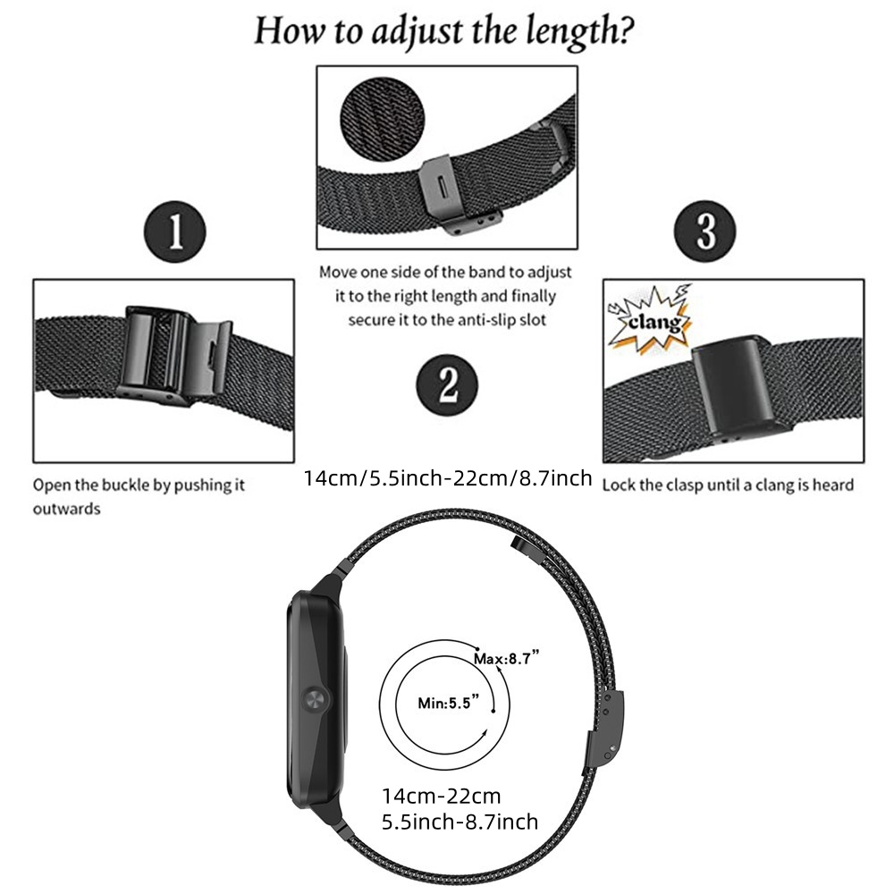 Bandes métalliques pour Honor  - Mesh Strap Metal avis et prix