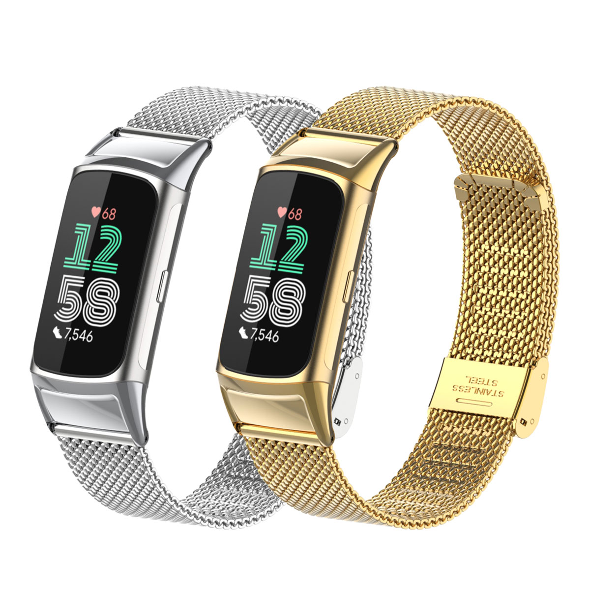 Convient pour Fitbit Charge 5/ - Mesh Strap Metal avis et prix