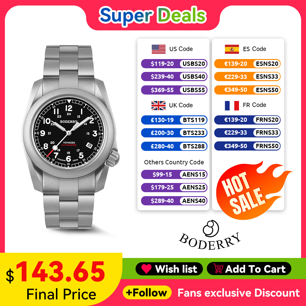 Boderry Voyager Field montre t - Seiko Watch 5 Sports avis et prix