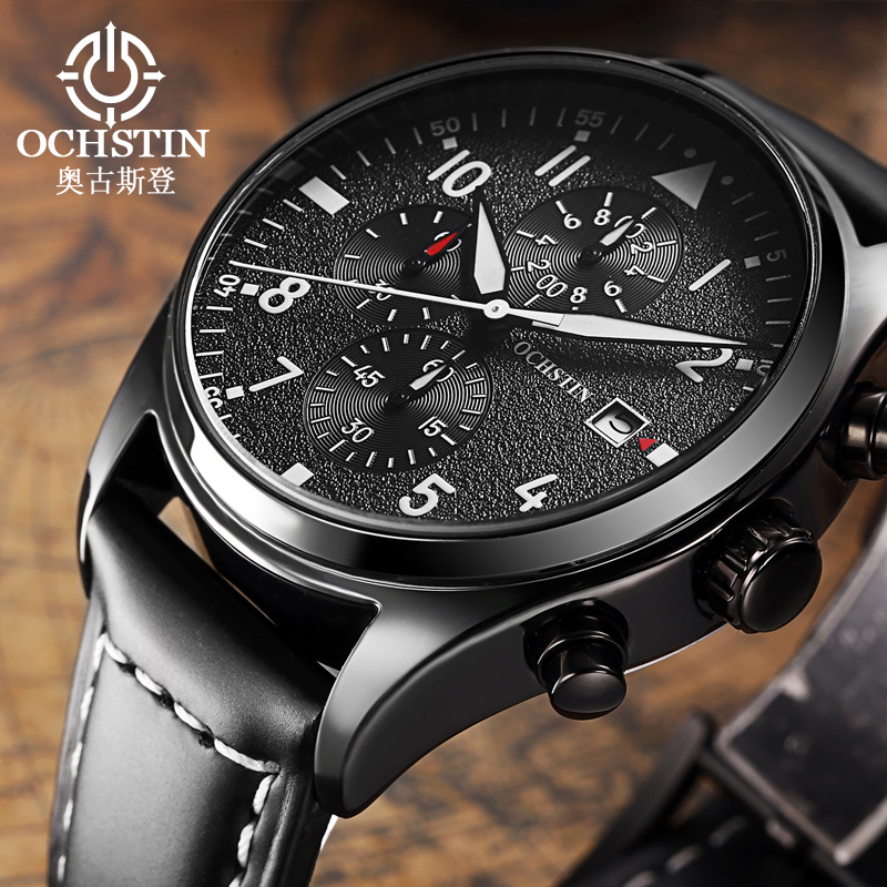 OCHSTIN – montre chronographe  - Leather Watch Band Men avis et prix